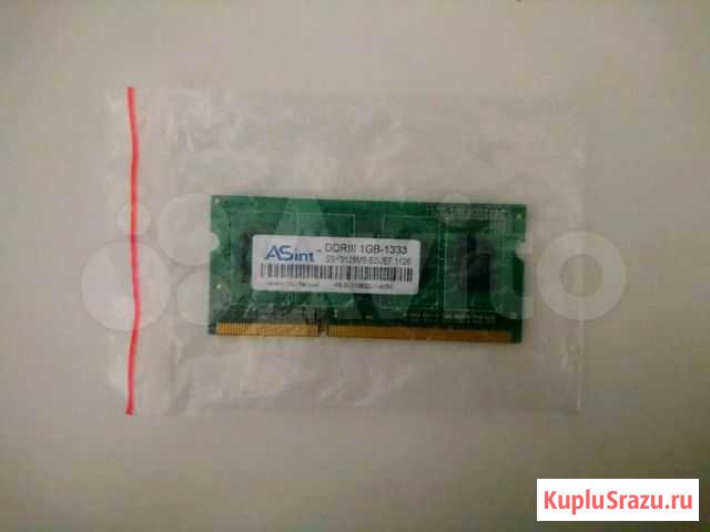 Фирменная оперативная память DDR3 1GB asint Нижний Тагил - изображение 1