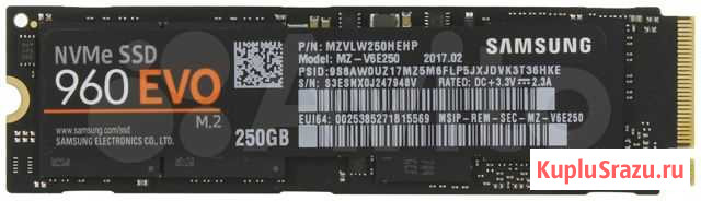 Samsung EVO 960 250GB Дербент - изображение 1