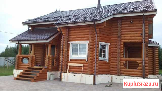 Дома из оцилиндрованного и рубленого бревна Рязань - изображение 1