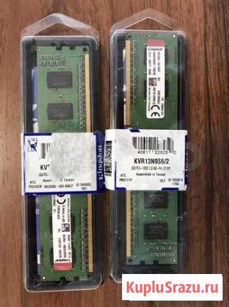 Новая Оперативная память RAM Kingston DDR3 dimm 2x Челябинск - изображение 1