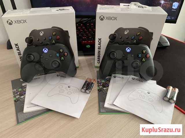 2 Геймпада Xbox Series Carbon + Зарядное Томск - изображение 1