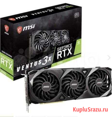 Видеокарта MSI GeForce RTX 3080 10240Mb ventus 3X Ижевск - изображение 1