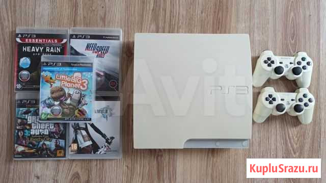 Sony Playstation 3 Slim. Белая Краснодар - изображение 1
