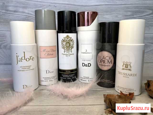 Спрей дезодорант Jador, Kirke, Black Opium, Trussa Владимир - изображение 1