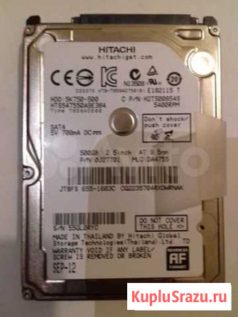 Hitachi 5K750 500 Гб Санкт-Петербург - изображение 1