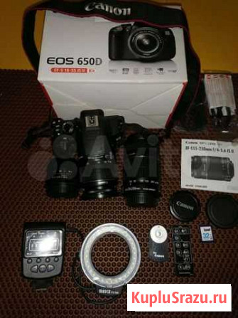 Зеркальный фотоаппарат canon 650d Новороссийск - изображение 1