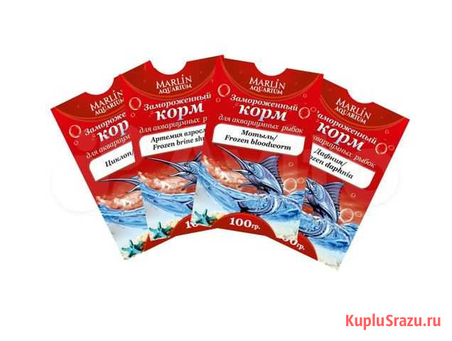 Замороженный корм для рыб и черепах Marlin Петропавловск-Камчатский - изображение 1