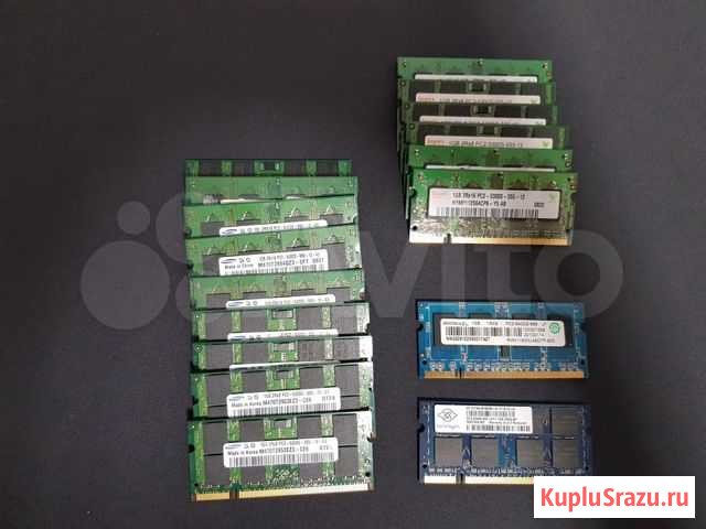 Оперативная память SO-dimm DDR2 1GB Брянск - изображение 1
