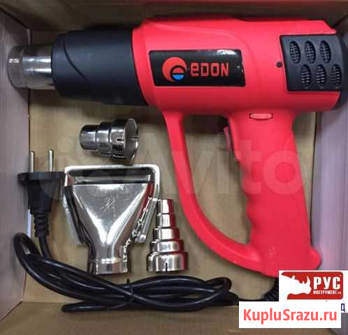 Фен строительный Edon HAG-6618, новый, гарантия Владимир - изображение 1