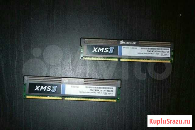 Оперативная памятьCorsair XMS3 (CMX4GX3M1A1333C9) Новосибирск - изображение 1