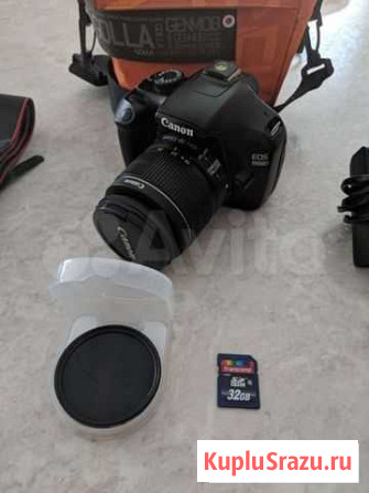 Зеркальный фотоаппарат Canon 1100d + 32G + ND8 Тольятти - изображение 1