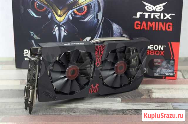 Видеокарта Asus AMD Radeon R9 380X strix OC 4гб Курск - изображение 1