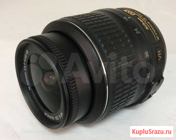Обьектив на зеркальный фотоаппарат Nikon 18-55 кит Уфа - изображение 1