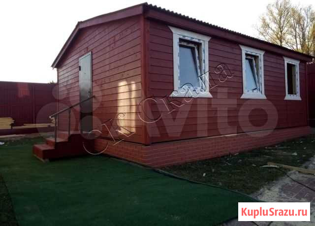 Каркасный дом из 3х бытовок бд-3-ло Приладожский - изображение 1