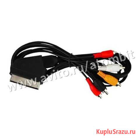 Кабель scart - RCAx6 (вход/выход) 1,0 м Челябинск - изображение 1