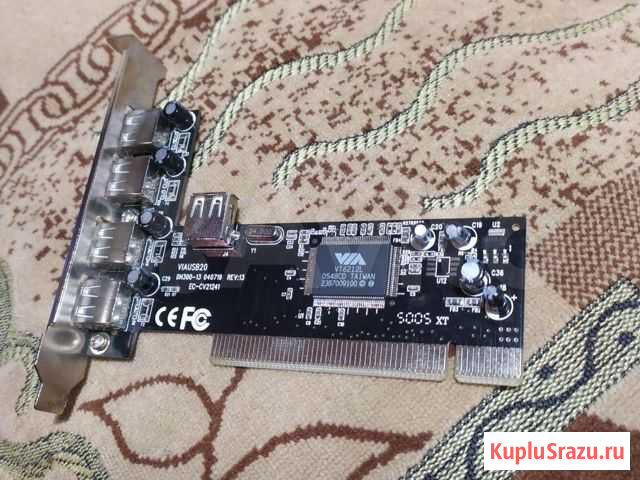 Контролёр PCI VIA 4+1 5xUSB 2.0 Касимов - изображение 1