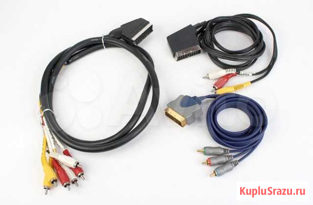 Кабель scart - RCA (Audio - L/R, Video), RGB Волгоград - изображение 1