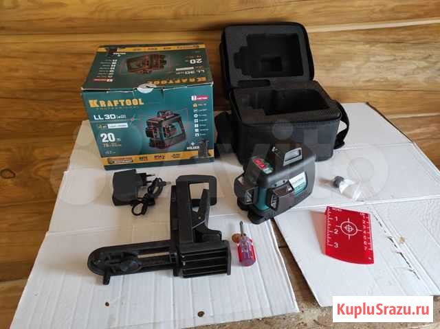 Лазерный нивелир kraftool LL-3D 34640-2 Смоленск - изображение 1
