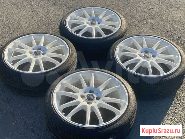 Белоснежные спорт-диски A-tech Final Speed R17 4*1 Находка - изображение 1