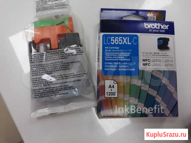 Картридж brother LC565XLC, голубой Краснодар - изображение 1
