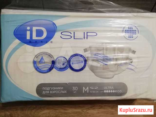 Памперсы ID Slip basic ultra, р-р M, 30 шт Красноярск - изображение 1