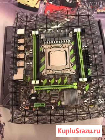 Материнская плата X79+Xeon 2670 Челябинск - изображение 1