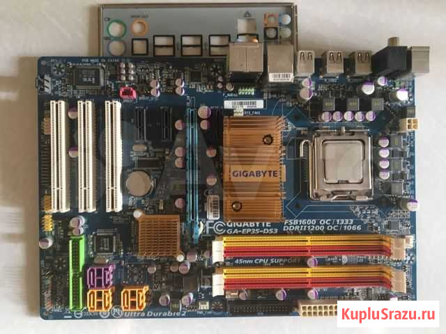 Socket 775 P35 DDR2 Gigabyte GA-EP35-DS3 Тамбов - изображение 1