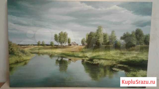 Картина  август  масло, холст. 50 х 80 см Нижний Новгород - изображение 1