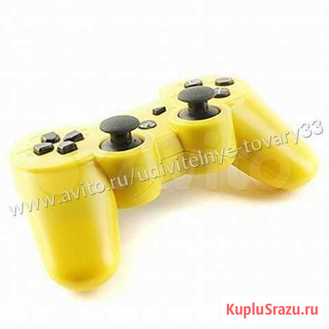 Джойстик PS3, Геймпад PS3, Dualshock 3 Желтый Чита - изображение 1