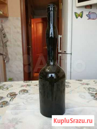 Бутылка старинная,зелёное стекло Дзержинский - изображение 1