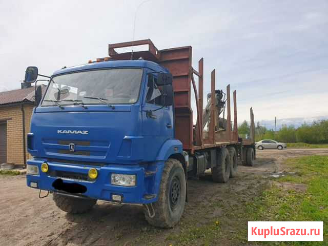 Автомобиль-сортиментовоз на базе камаз 43118 Галич - изображение 1
