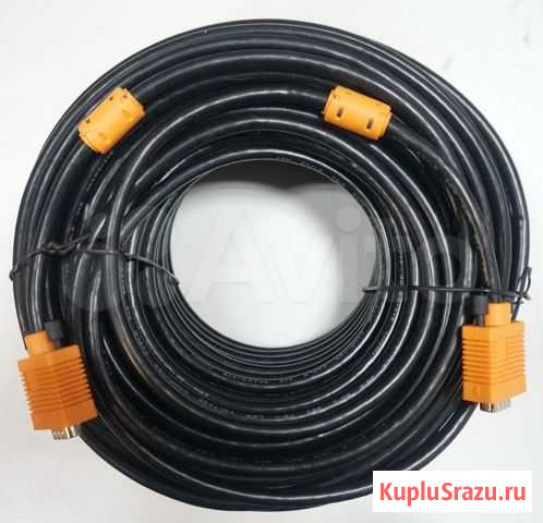 Кабель vcom VVG6448-40M (монитор-svga card (15M-15 Кыштым - изображение 1