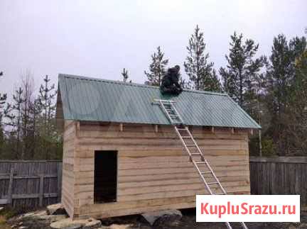 Сруб бани из бруса с крышей Архангельск - изображение 1