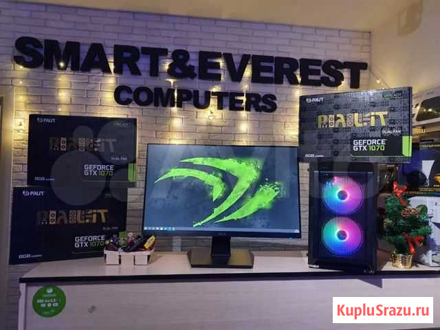 Новый Core i3 9100f-8GB-SSD M2-GTX 1050 Ti 4GB Гар Воронеж - изображение 1