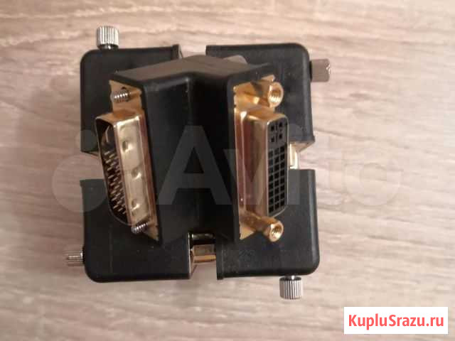 Переходник угловой Dvi I -DVI I M/F 90 градусов Красногорск - изображение 1