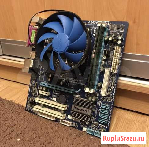 Gigabyte GA-M68M-S2P + Phenom 9500 + 4gb RAM Краснодар - изображение 1