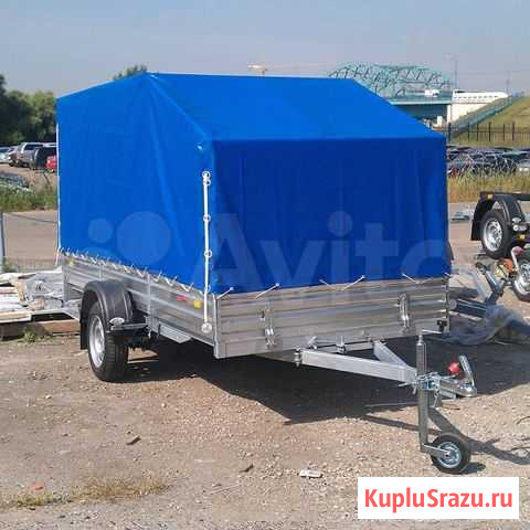 Прицеп с откидной платформой. Кузов: 2,74*1,4 м Казань - изображение 1