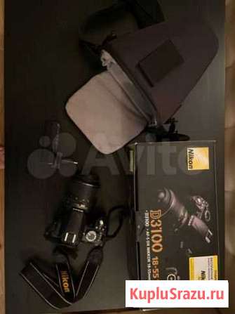 Зеркальный фотоаппарат nikon d3100 18-55 vr kit Набережные Челны - изображение 1