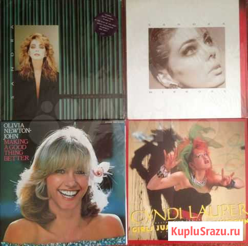 Пластинки sandra,Olivia Newton-John.Cyndi Lauper Иваново - изображение 1