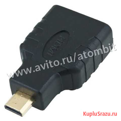 Переходник microhdmi (hdmi micro) папа - hdmi мама Челябинск - изображение 1