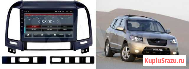 Новая Магнитола Hyundai Santa Fe 2006-2011 Android Рубцовск - изображение 1