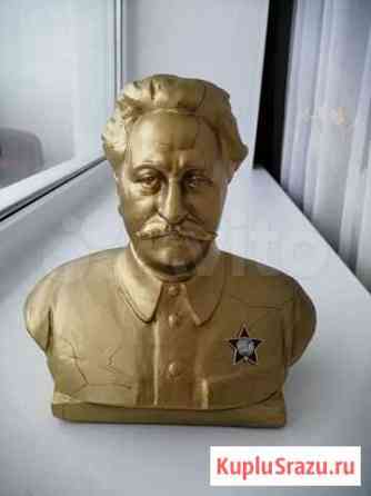 Бюст Серго Орджоникидзе, глина, Гжель 1936 г., ред Рязань