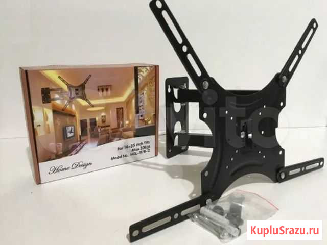 Кронштейн доя тв HDL-117B-2 14-55; 50KG Казань - изображение 1