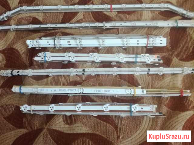 Led подсветка (стринги,планки) для ЖК тв 2ч Набережные Челны - изображение 1