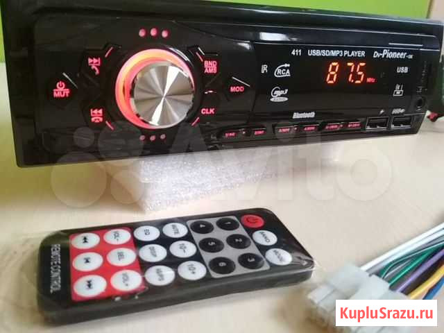 Автомагнитола Pioneer 411 с блютуз Воронеж - изображение 1