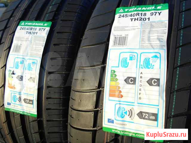 Новые 245/40R18 пара лето Triangle TH201 в Тюмени Тюмень - изображение 1