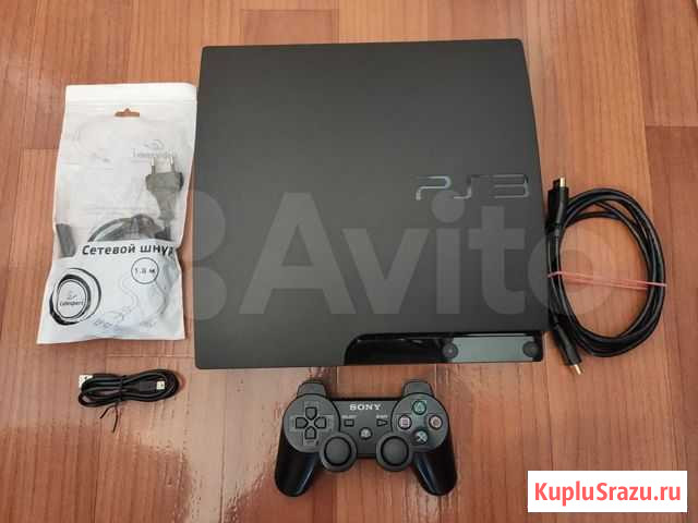 Playstation 3 Slim (500 gb, 38 игр) Омск - изображение 1