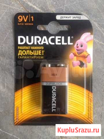 Батарейка крона 9V 6LF22/MN1604 Duracell Казань - изображение 1
