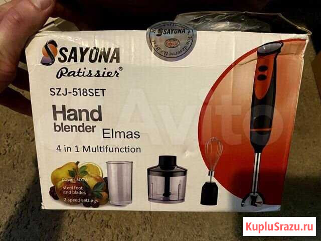 Электрический блендер Sayona SZJ-518-SET (4 в 1) Химки - изображение 1