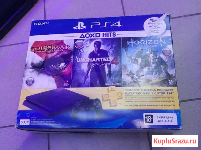 Игровая приставка Sony PlayStation 4 slim 500гб Пушкино - изображение 1